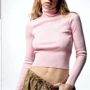 Zara Cropped Turtleneck